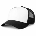 GORRA TRUCKER PREMIUM FOAM LISA NEGRO Y BLANCO