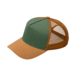 GORRA TRUCKER PREMIUM CUSTOMIZADA LISA MOSTAZA Y MARRON