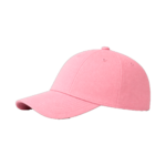 GORRA BASEBALL PREMIUM CON VELCRO LISA ROSA