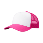 GORRA TRUCKER PREMIUM FOAM LISA ROSA Y BLANCO