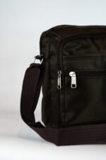 BANDOLERA OXFORD DOBLE CIERRE MARRON