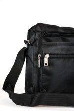 BANDOLERA OXFORD DOBLE CIERRE NEGRA