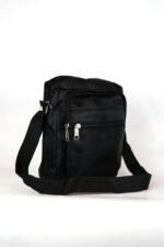 BANDOLERA OXFORD DOBLE CIERRE NEGRA - Imagen 2