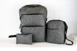MOCHILA OXFORD TRES PIEZAS GRIS