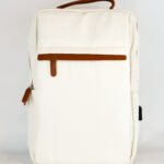 MOCHILA OXFORD COMBINADA CREMA MARRON