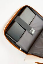 MOCHILA OXFORD COMBINADA CREMA MARRON - Imagen 2