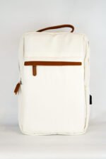 MOCHILA OXFORD COMBINADA CREMA MARRON