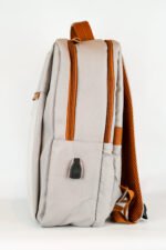 MOCHILA OXFORD COMBINADA GRIS MARRON - Imagen 6