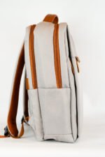 MOCHILA OXFORD COMBINADA GRIS MARRON - Imagen 5