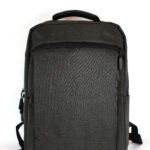 MOCHILA OXFORD CON PORTANOTEBOOK GRIS OSCURO
