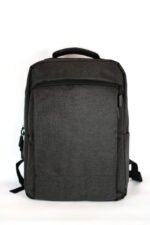 MOCHILA OXFORD CON PORTANOTEBOOK GRIS OSCURO