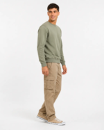 PANTALON CARGO GABARDINA BEIGE - Imagen 3