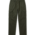 PANTALON CARGO GABARDINA VERDE MILITAR