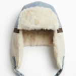 GORRO AVIADOR CELESTE/MARRON/CRUDO