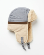 GORRO AVIADOR CELESTE/MARRON/CRUDO - Imagen 2