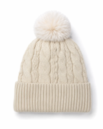 GORRO FORRADO MICROPIEL CON POMPON CRUDO - Imagen 2
