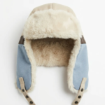 GORRO AVIADOR CRUDO/MARRON/CELESTE