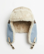 GORRO AVIADOR CRUDO/MARRON/CELESTE