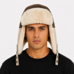 GORRO AVIADOR MARRON/CRUDO/BEIGE - Imagen 3