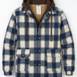 Campera Camisaco Marron Forrada Micropiel con Capucha